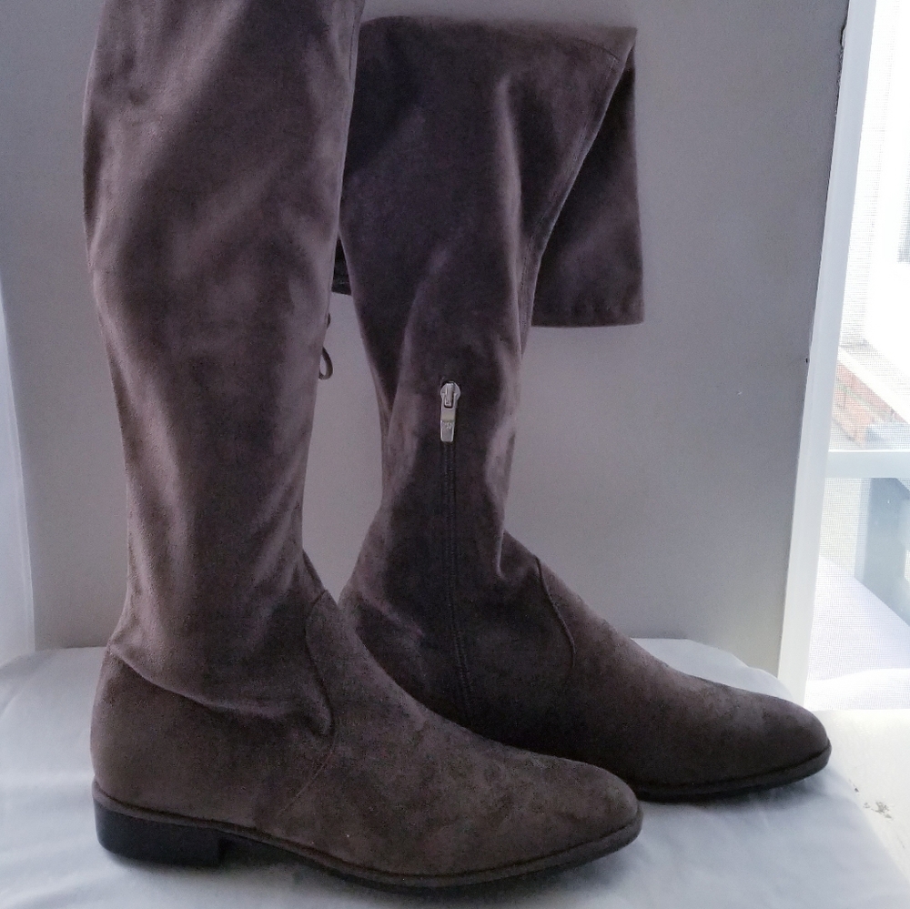 Thigh High Faux Suede  Marc Fisher Boots